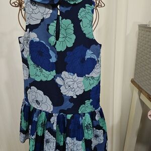 Janie and Jack Navy and Green Dress